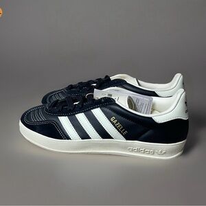 Size 7w / 5.5m - Adidas Gazelle Indoor Originals Black Cream JQ8385 Unisex NEW